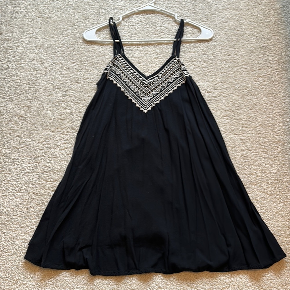 Black sundress with adjustable straps